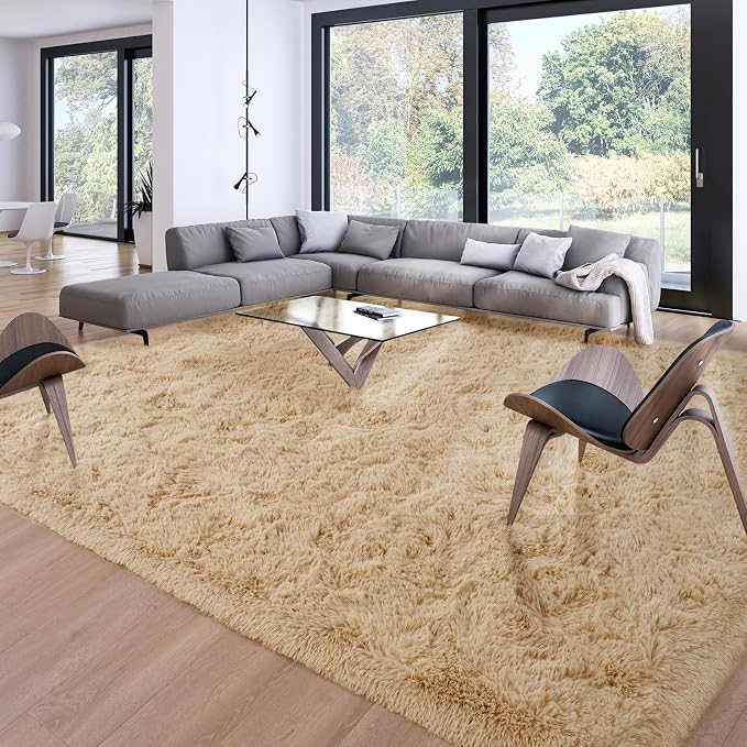 Merelax Soft Modern Indoor Large Shaggy Rug by Merelax