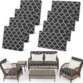 Newwiee 8 Pcs Stretch Patio Outdoor Cushion Covers Waterproof Replacement Sofa by Newwiee