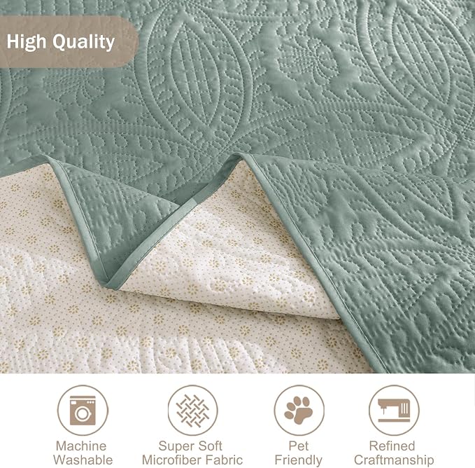 Quilted Recliner Covers, Water-Repellent Recliner Slipcovers, Recliner Covers - Image 5