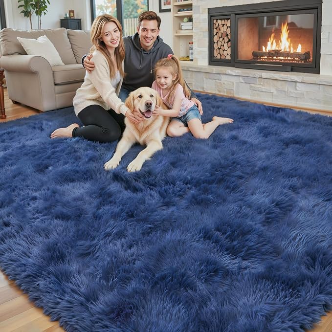 Rugs for Living Room 6x9, Alfombras para Salas Shag Large Plush Soft Area Rug - Image 4