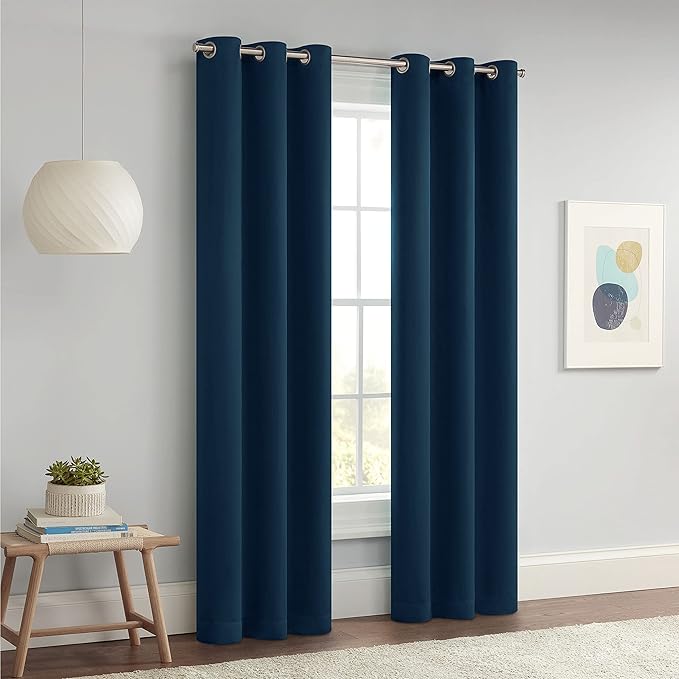 Eclipse Darrell Modern Blackout Thermal Grommet Window Curtains - Image 7