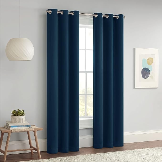 Eclipse Darrell Modern Blackout Thermal Grommet Window Curtains - Image 7