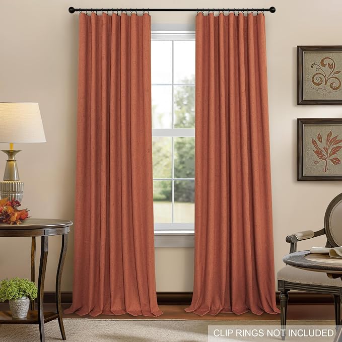 Pitalk Terracotta Blackout Curtains - Image 8