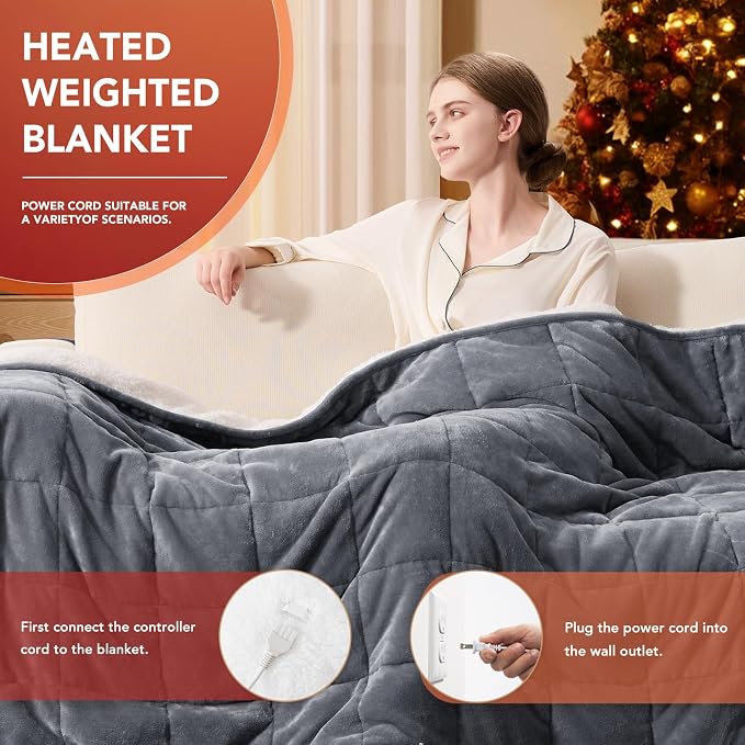 L'AGRATY Heated Weighted Blanket - Image 2