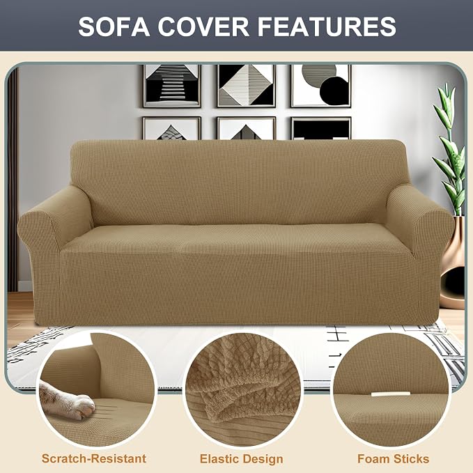 Stretch Couch Cover Washable Sofa Slipcover Furniture Protector - Image 3