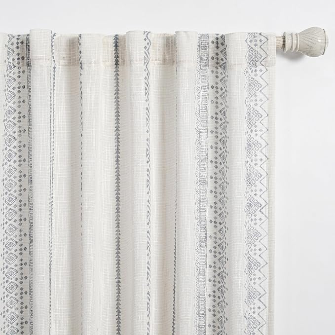 MEETSKY Boho Curtains 84 Inches Long Curtains by MEETSKY