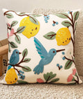 Embroidered Throw Pillow Cover 18x18 Inch by Kokaaee