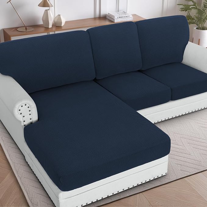 H.VERSAILTEX Backrest Cushion Covers Sectional Couch Back Cushion Covers by HVERSAILTEX