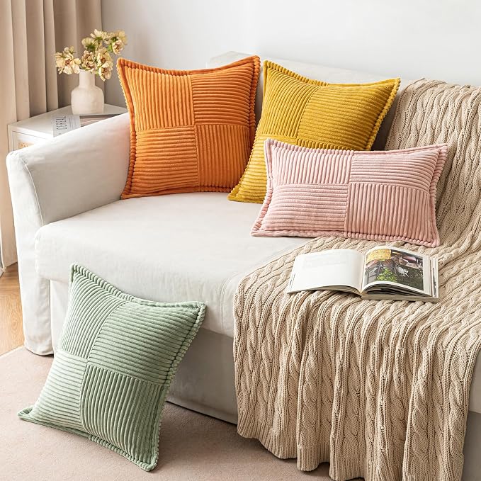 MIULEE Burnt Orange Decorative Throw Pillow Covers - Image 5