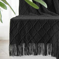 inhand Knitted Throw Blankets for Couch and Bed, Soft Cozy Knit Blanket by inhand