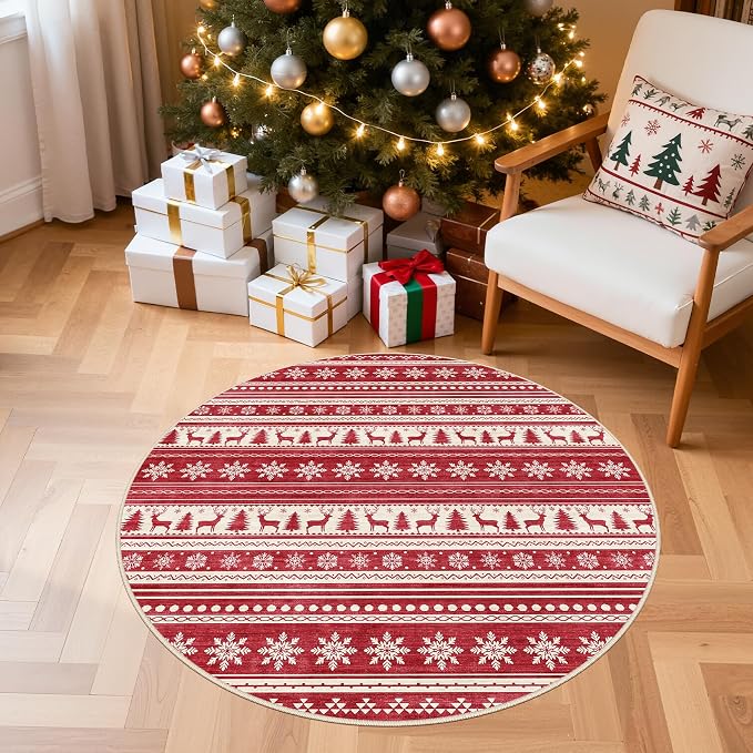 cotiled Area Rugs for Living Room Washable Living Room Rug Soft Neutral Indoor - Image 2