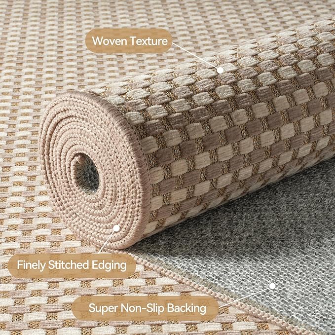 YDKGL 2x3 ft Indoor Door Mat Entryway Rug Non Slip Woven Washable Area Rugs - Image 4