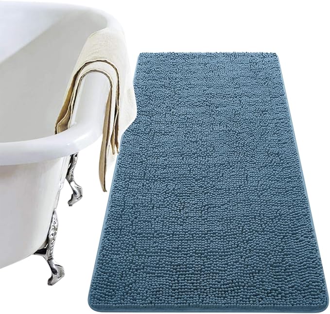 LOCHAS Luxury Bathroom Rug Shaggy Bath Mat 24 x 48 Inch, Washable Non Slip Bath by LOCHAS