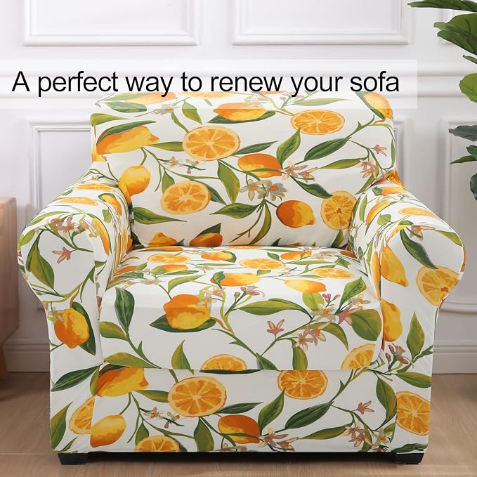 hyha Couch Covers, Chair/Sofa Covers, Floral Pattern, 2 Pieces, Armchair - Image 8