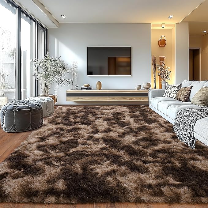 Upgrade Non-Slip Plush Rugs for Living Room, Soft Shaggy Carpets for Living Room - Image 3
