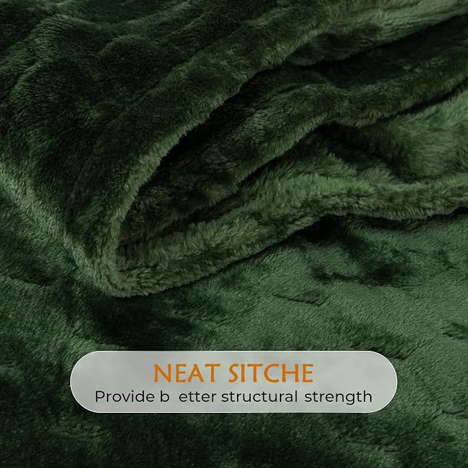 TOONOW Fleece Blanket Textured Fuzzy Plush Throw Blanket Twin Size 60" x 80" - Image 5