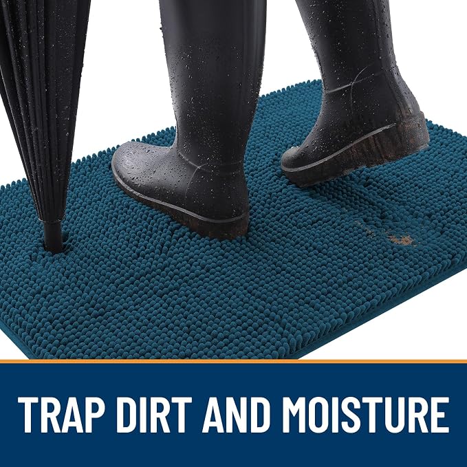 OLANLY Dog Door Mat for Muddy Paws 59x32, Absorbs Moisture and Dirt, Absorbent - Image 2
