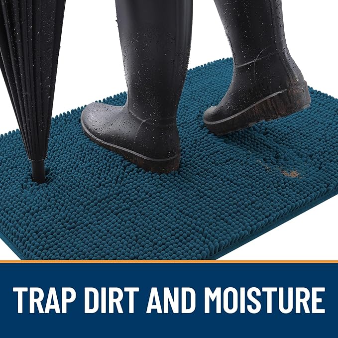 OLANLY Dog Door Mat for Muddy Paws 47x32, Absorbs Moisture and Dirt, Absorbent - Image 2