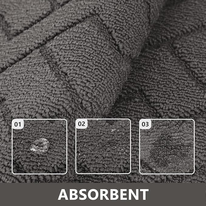hicorfe Dirt Trapper Indoor Doormat, Non Slip Backing Washable Door Mats - Image 4