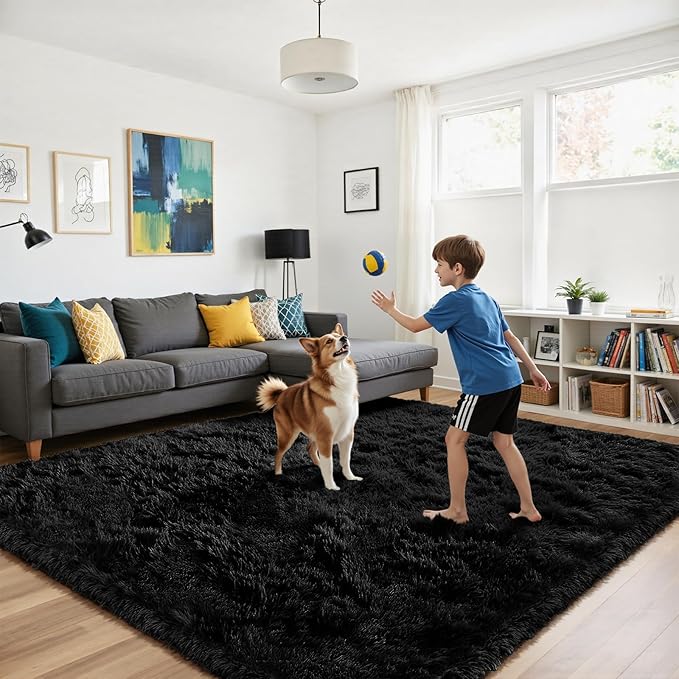 yongyangjuxin Fluffy Rug Shaggy Area Rug, Large Shag Area Rugs - Image 4
