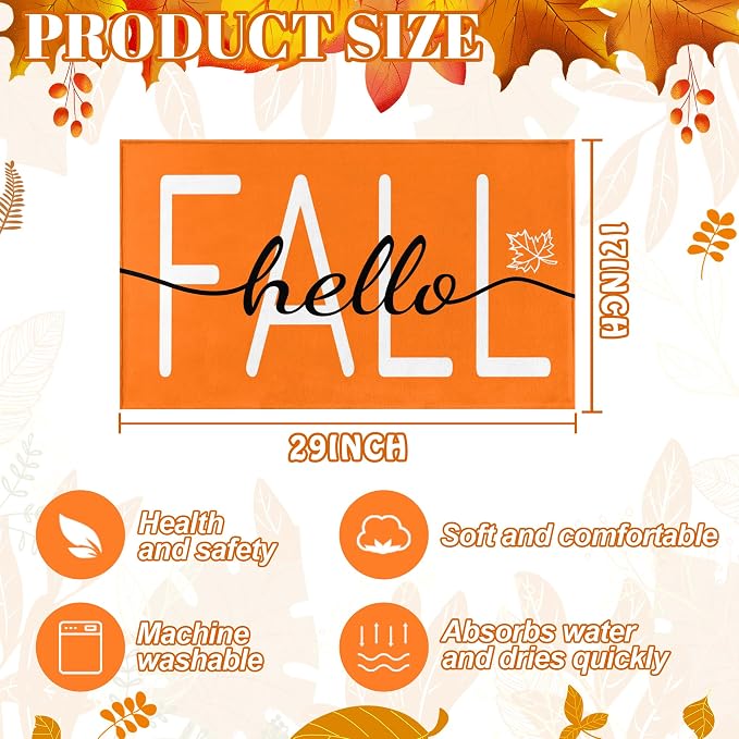 Hello Fall Door Mat - Image 3