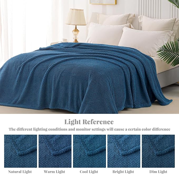 Whale Flotilla Extra Large Fuzzy Fleece Throw Blanket - Image 6