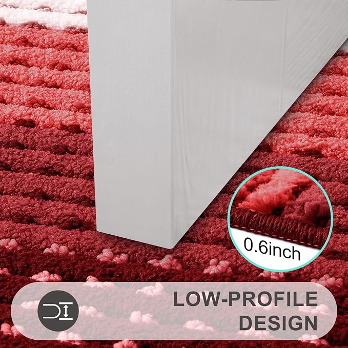 Kitinjoy Indoor Outdoor Door Mat, 59x24 Non-Slip Absorbent Dirt Trapper - Image 4