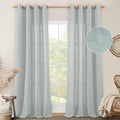 LAMIT 102 Inch Sheer Linen Curtains by LAMIT