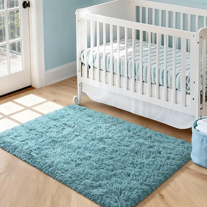 Merelax Soft Modern Indoor Large Shaggy Rug - Image 3