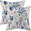 AEIOAE Summer Pillow Covers 16x16 Inch Set of 2, Seasonal Floral Outdoor by AEIOAE
