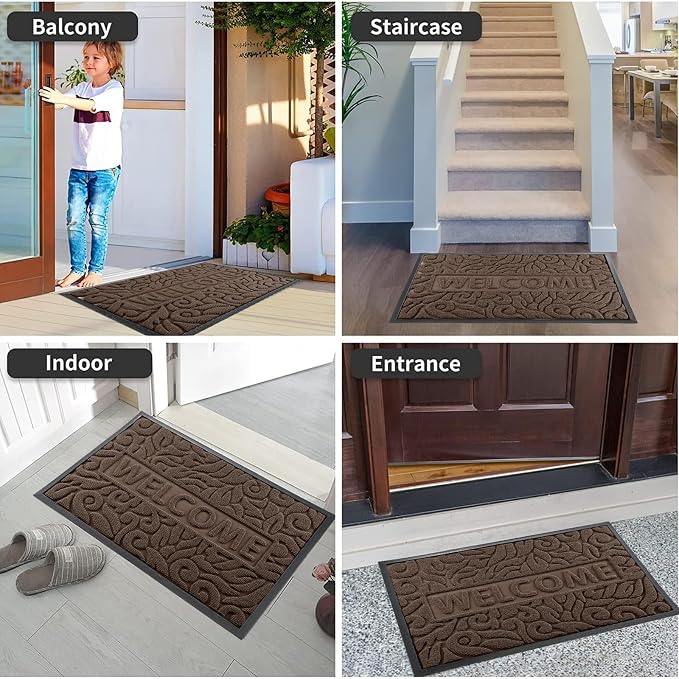 Yimobra Welcome Mat Outdoor 29.5x17, Waterproof Non-Slip Outdoor Mats - Image 5