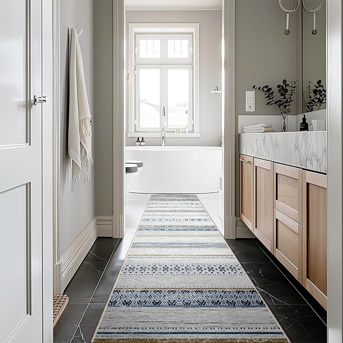 BESTSWEETIE 2x6 Area Rugs for Living Room Washable Moroccan Farmhouse Neutral - Image 9