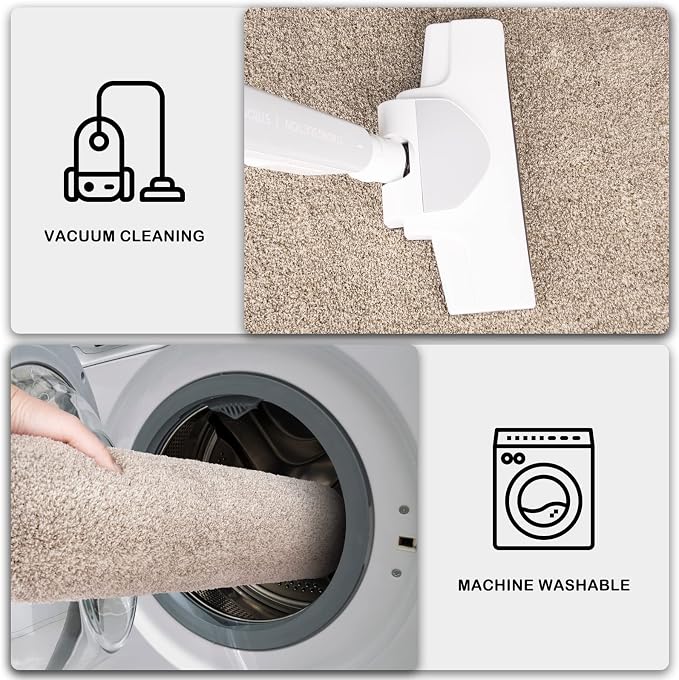 PURRUGS Dirt Trapping Door Mat 48" x 48", Non-Slip Machine Washable Entryway Rug - Image 7