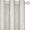 Deconovo Beige Curtains for Living Room, Room Darkening Soundproof Drapes by Deconovo