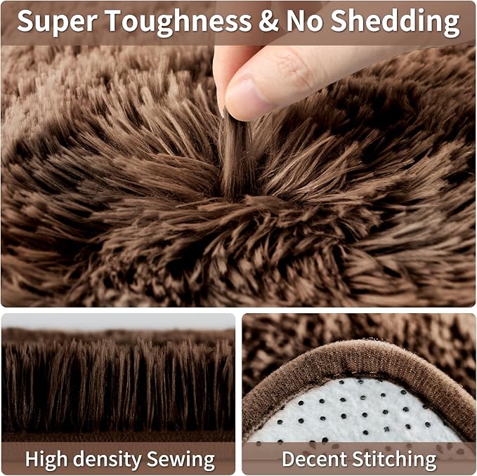 Merelax Soft Modern Indoor Large Shaggy Rug - Image 3
