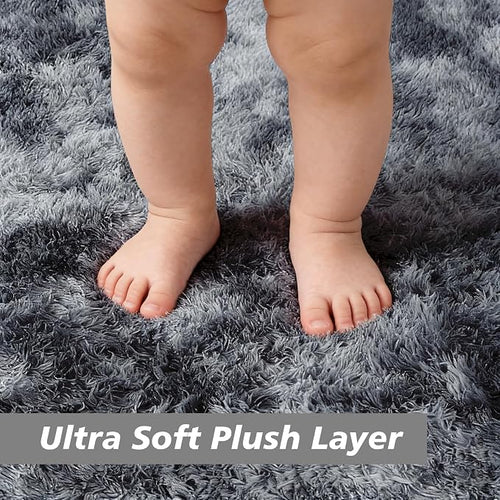 2x3 Fluffy Area Rugs for Bedroom Living Room, Small Soft Shag Fuzzy Rug - Image 2