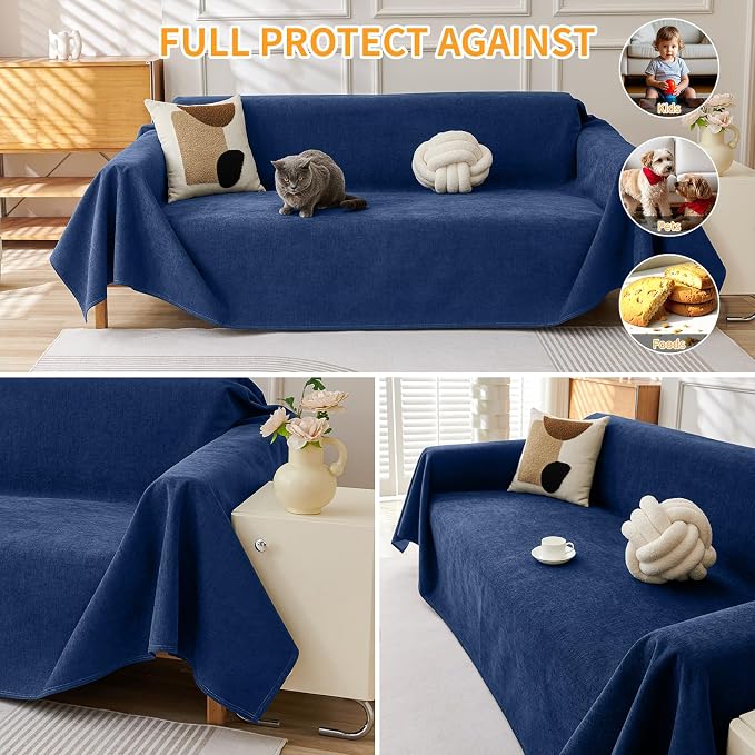 Deep Dream Cat-Scratch Resistant Couch Cover, Waterproof Sofa Cover - Image 5