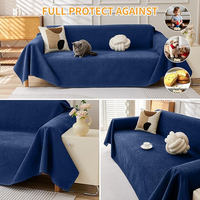 Deep Dream Cat-Scratch Resistant Couch Cover, Waterproof Sofa Cover - Image 5