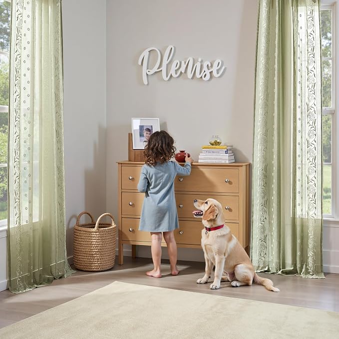jinchan Winslow Sheer Curtains 96 Inch - Image 3