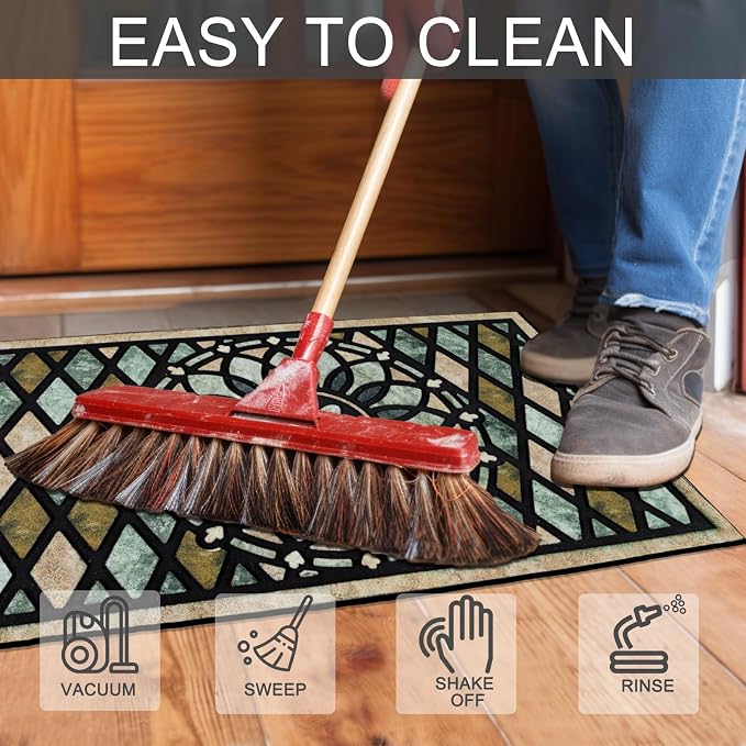 CHICHIC Welcome Door Mat 24 x 36 Inch Front Doormat Outdoors - Image 5