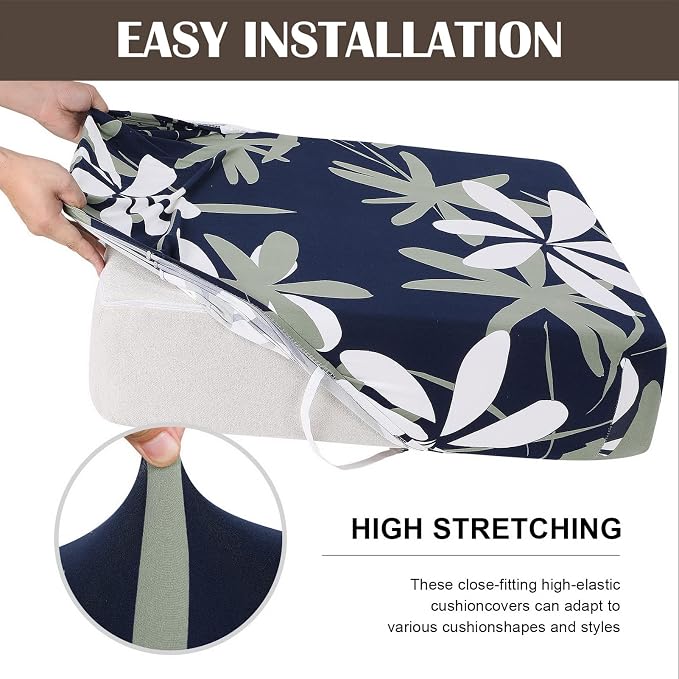 SearchI 3PC Printed Sofa Couch Cushion Covers Replacement Chair Cushion - Image 6