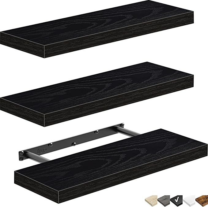 QEEIG Floating Shelves for Wall Bathroom Shelf Bedroom Kitchen Living Room - Image 10