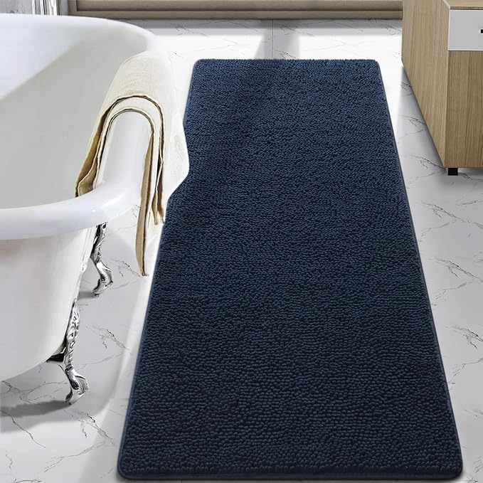 LOCHAS Luxury Bathroom Rug Shaggy Bath Mat 24 x 60 Inch, Washable Non Slip Bath by LOCHAS