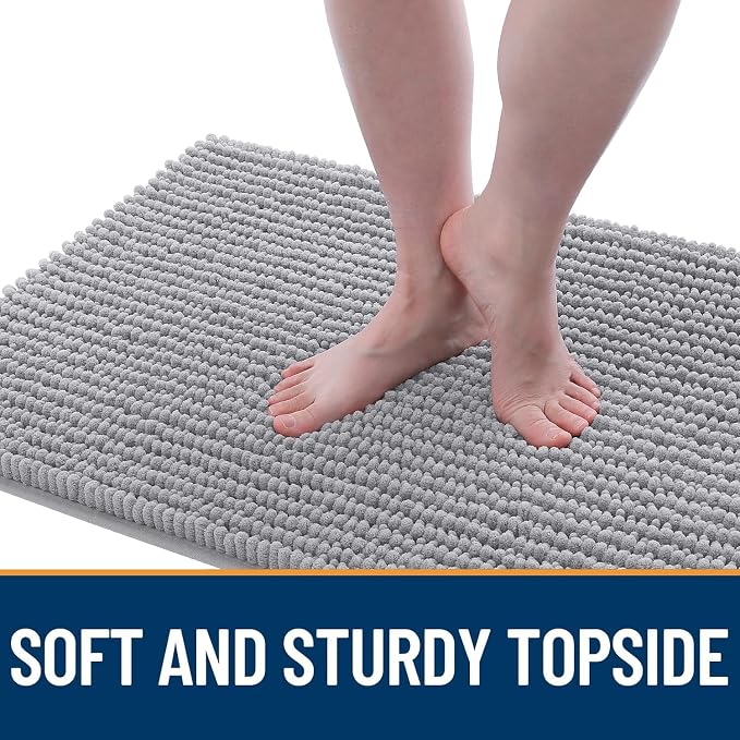 OLANLY Dog Door Mat for Muddy Paws 47x24, Ultra Absorbent Chenille Mud Doormat - Image 3