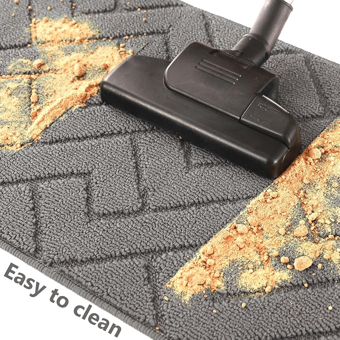 hicorfe Dirt Trapper Indoor Doormat, Non Slip Backing Washable Door Mats - Image 5
