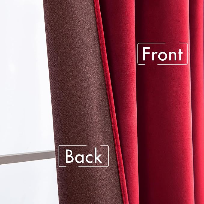 MIULEE Velvet Curtains Luxury Blackout Curtains - Image 6
