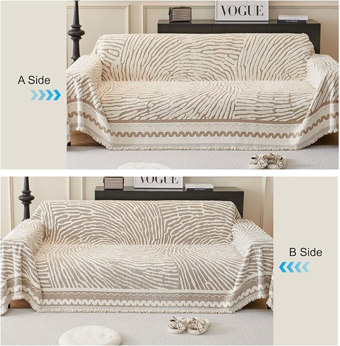 ROOMLIFE Thicked Striped Couch Cover - Image 4