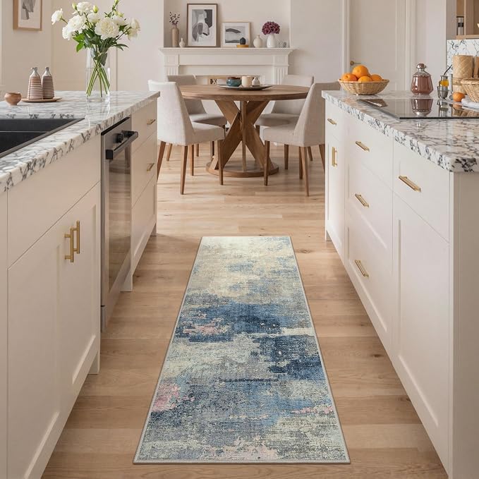 GENIMO 2X5 Washable Modern Runner Rug - Image 2