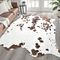Easycozy Faux Cowhide Cow Print Rug: 4.6 x 5.2 Western Decor Faux Cowhide by HomeWesternDecoration