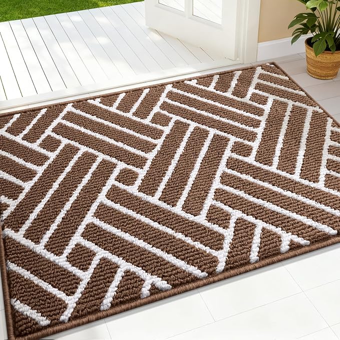 OLANLY Indoor Door Mat, 32x20 Inch, Dirt Resistant and Absorbent, Non-Slip by OLANLY